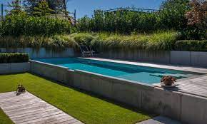 aangelegde tuinen door tuinonderneming t groene plan biologisch chloorvrij verwarmd bio zwembad zwembad achtertuin tuin inspiratie zwembaden