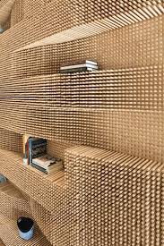 3d Dowel Walls 40 000 Dowels In Pegboard Make Unique Undulating Shelves Weird Peg Wall Interior Design Inspiration Wood Design