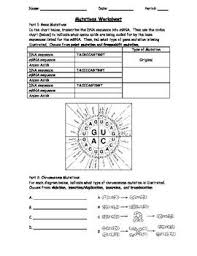 Frameshift mutations are generally much more serious and often more deadly than point mutations. Genetics Mutations Practices Worksheets Biology Worksheet Dna Project