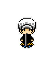 One Piece Trafalgar Law Punk Hazard Ver Pixel Art Pattern Pixel Art Pattern Art