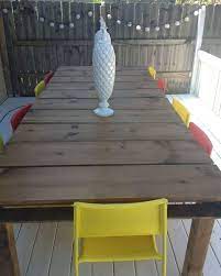 Simple & cheap $60 table from let's just build a house. 25 Diy Picnic Tables Best Picnic Tables For Your Yard