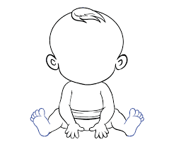 How To Draw A Baby In A Few Easy Steps Easy Drawing Guides Drawings Baby Drawing Easy Drawings
