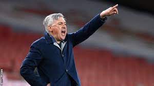Carlo ancelotti believes the toffees can sneak into the top six with three wins before the end of the news. 4mawdun Ecucmm
