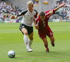 Latvia 0 Germany 0 In 2004 In Porto Bastian Schweinsteiger And Maris Verpakovskis Fight For The Ball Bastian Schweinsteiger Schweinsteiger Maris Verpakovskis