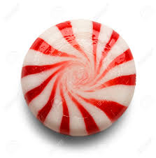 The crafting item peppermint candy is a small red candy wrapped in blue plastic. One Piece Of Peppermint Candy Isolated On White Background Stock Photo Picture And Royalty Free Image Image 38249070
