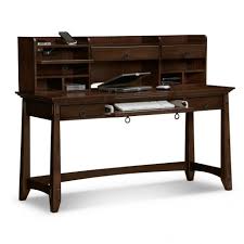 The Popular Ikea Wooden Desk Furniture Design Ideas Corner Dark Brown Wooden Computer Desk With Sh Wooden Office Furniture Desk Furniture Home Office Furniture