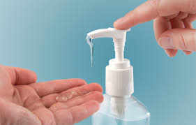 a hand sanitizer