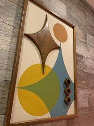 Mid Century Modern Wood Wall Art Witco Inspired Madmen Etsy Mid Century Modern Artwork Mid Century Modern Art Mid Century Modern Exterior Paint
