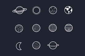 11 Solar System Planet Icons Solar System Tattoo Planet Icon Solar System Planets