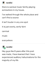 This compilation is night one of the carnival.🎪 if you like thi. There Is Carnival Music Faintly Playing Somewhere In My House I Ve Walked Through The Whole Place And Can T ï¬nd A Source
