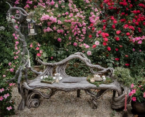 secret garden bench