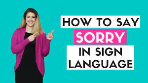 My neighbor's dog lucy is such a cutie. How To Say Sorry In Sign Language Youtube