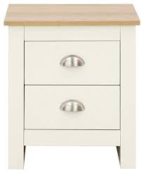 Lancaster Cream With Oak Top Bedroom Furniture Wardrobes Chest Bedside Bedside Cabinet Amazon Co Bedside Cabinet Oak Bedroom Furniture Bedroom Furniture