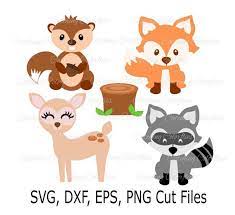 Cute Baby Fox Svg Woodland Baby Animals Cute By Catchingcolorflies Baby Animals Baby Fox Woodland Baby Girl