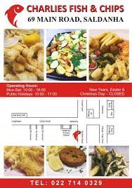 Charlies Fish Shop Food Services Saldanha Sloep Wes