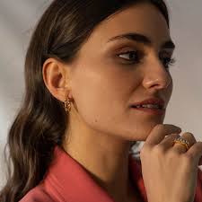 Pendientes Narciso Rosa claro