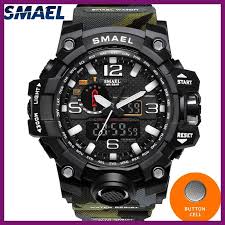Military Watch Digital Smael Brand Watch S Shock Men S Wristwatch Sport Led Watch Dive 1545b 50m Watepro Reloj Militar Relojes Deportivos Hombre Reloj De Buceo
