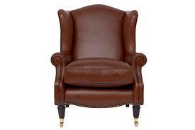 Southwold Leather Occasional Chair Laura Ashley Made To Order Leather Occasional Chair Leather Wing Chair Furniture