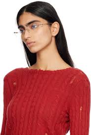 BONNIE CLYDE Gold Metal Lisp Glasses Bonnie Clyde