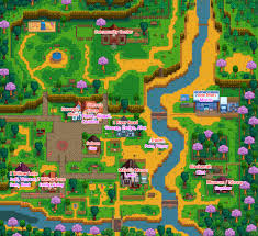 Gertie, the new farmer on the block, has had her eye on multiple bachelors and bachelorettes in her new town of stardew valley. Stardew Valley Map Und Karte Mit Einwohnern Und Orten Auch Pelican Town
