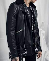 The Hawk Leather Biker Our Classic Biker Jacket Template Has Been Given A Cold Weather Trim With A Shearl Leather Jacket Leather Jacket Men Fur Leather Jacket