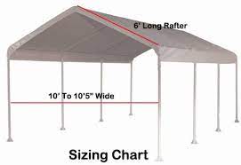 12 X 40 Frame Valance Canopy Replacement Cover 10 X 40 Frames Canopy Valance Carport Canopy