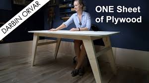 Check out our plywood table selection for the very best in unique or custom, handmade pieces from our furniture shops. Diy Modern Plywood Desk Plan Available Youtube