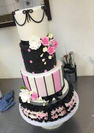 Black Pink Baby Shower Cake Pink Baby Shower Cake Cool Birthday Cakes Diy Birthday Cake