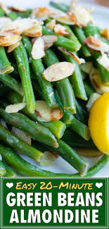 Easy Green Beans Almondine With Garlic In 20 Minutes Evolving Table Recipe In 2020 Green Beans Almondine Green Beans Fresh Green Bean Recipes