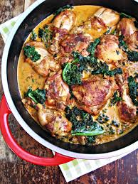Braised Chicken And Kale With Paprika White Wine Braised Chicken Recipes Food