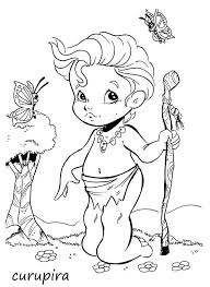 curupira coloring page