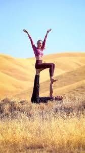Acroyoga Chair Pose Acro Yoga Partner Yoga Partner Yoga Poses