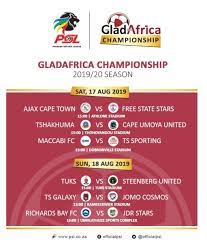 Gladafrica championship's top two teams, sekhukhune united and richards bay dropped points on matchday 19 of the 2020/21 season. Official Psl On Twitter The Gladafricachampionship Officially Officially Kicks Off Today Here Are This Weekend S Full Fixtures