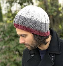 Ribbed beanie pattern skill level: 7 Men S Hats Free Knitting Patterns Blog Nobleknits