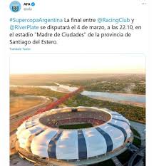 #campeon2001 final racing vs river pic.twitter.com/rqewmwmdlv. River Racing Date Confirmed For The Final Of The Argentine Super Cup Football24 News English