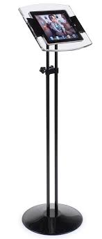 Adjustable Ipad Air Floor Stand Portrait Landscape Orientation Acrylic In 2019 Ipad Floor Stand Ipad Stand Ipad Air Stand