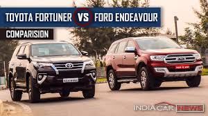 Toyota Fortuner Vs Ford Endeavour 2016 Hindi Icn Studio Youtube