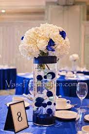 Royal Blue Ivory Pearls Jumbo Assorted Sizes Vase Fillers For Decorating Center Gold Wedding Decorations Blue Wedding Centerpieces Blue Wedding Decorations