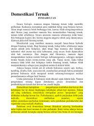 1813 bahwa taksonomi tumbuhan merupakan teori dari klasifikasi tumbuhan. Domestikasi Ternak