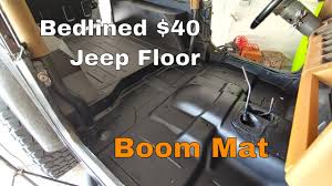 Reduce Floor Heat Road Noise With 40 Boom Mat Jeep Mods E34 Youtube