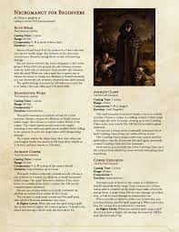 Check spelling or type a new query. Necromancy For Beginners Five Low Level Spells For Corpse Inclined Casters Reuploaded Unearthedarcana