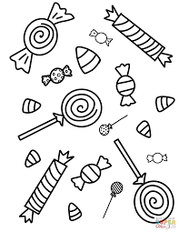 Candies will always be a part of our lives. Halloween Candies Coloring Page Free Printable Coloring Pages Candy Coloring Pages Free Halloween Coloring Pages Halloween Printables Free