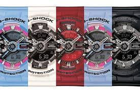 From the popular xl ga100 series comes a new collection of models that feature a tiger camouflage pattern face. Casio G Shock S Series Tribal Rose Collection Casio G Shock G Shock Tribal Rose