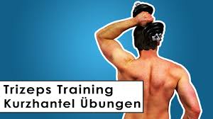Heute dient hanteltraining vor allem dem aufbau von muskulatur und kraft. Trizeps Training Kurzhantel Ubungen Fur Zu Hause Youtube