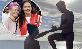 Megan rapinoe celebrates scoring for the us. Megan Rapinoe And Sue Bird Are Engaged Daily Mail Online