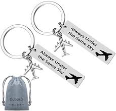 Friends make life happy landscape keychain. Buy Long Distance Relationship Gifts Couples Keychains Good Friend Keychain Jewelry Gifts Always Under The Same Sky Key Chain Gift For Her Him Husband Wife Boyfriend Girlfriend Online In Turkey B07q8km4n2