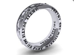 Mens Skull Wedding Band Solid 14k White Gold With Custom Engraving Udinc0358 Skull Engagement Ring Skull Wedding Ring Vintage Engagement Rings Unique