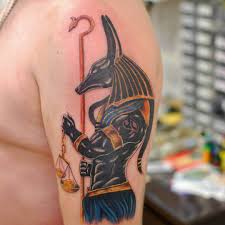 Black ink tribal anubis head tattoo design. Anubis Agyptische Gottheit Tattoovorlagen24 Com Tattoovorlagen24 Com