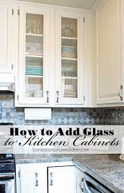 Glass doors will showcase all of the contents of your kitchen cabinets, which may result in a this may also apply to bulky kitchen items like small appliances, cutting boards, and mixing bowls. How To Add Glass To Cabinet Doors