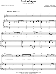 Share, download and print free sheet music with the world's largest community of sheet music creators, composers, performers, music teachers, students, beginners, artists and other musicians with over notate your music. Chris Rice Rock Of Ages Sheet Music In Bb Major Transposable Download Print Sku Mn0075191